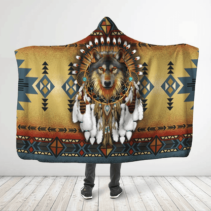 Native American Hooded Blanket