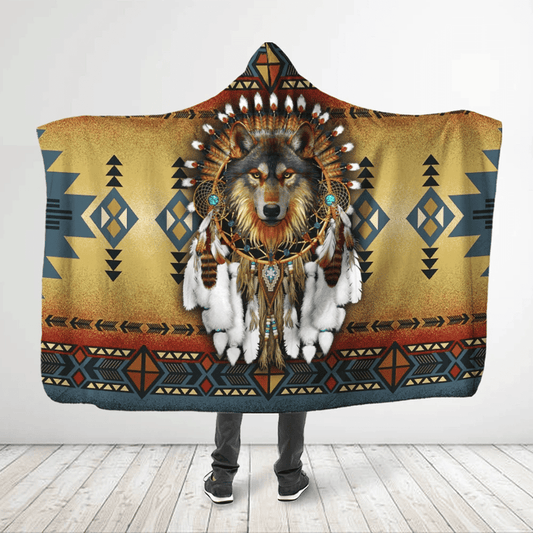 Native American Hooded Blanket