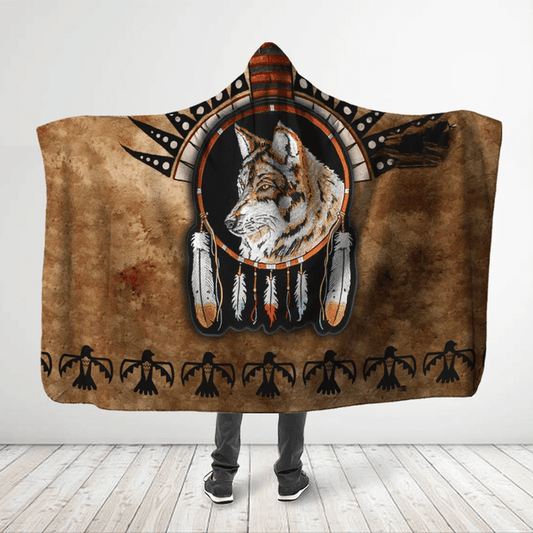 Native American Hooded Blanket