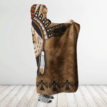 Native American Hooded Blanket