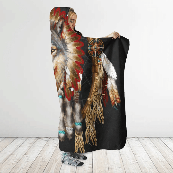 Native American Hooded Blanket