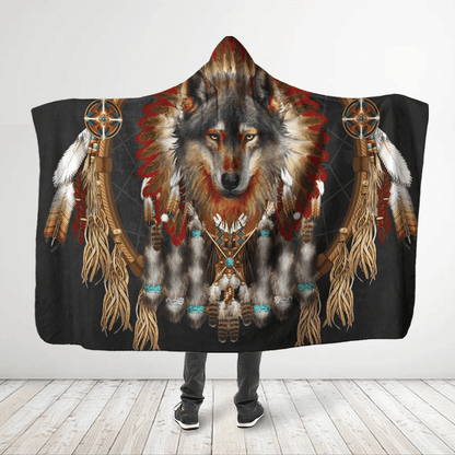Native American Hooded Blanket