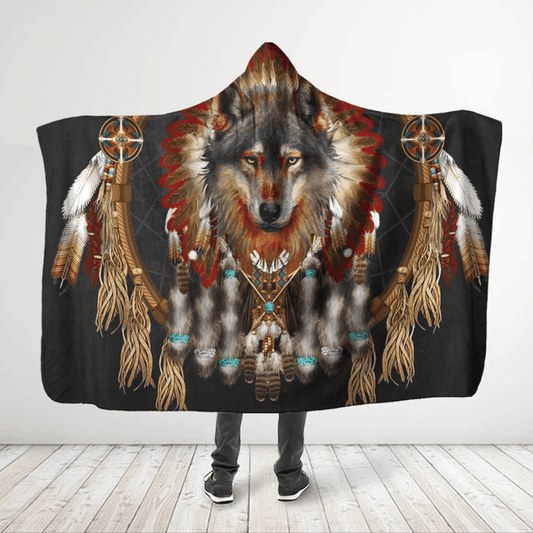 Native American Hooded Blanket