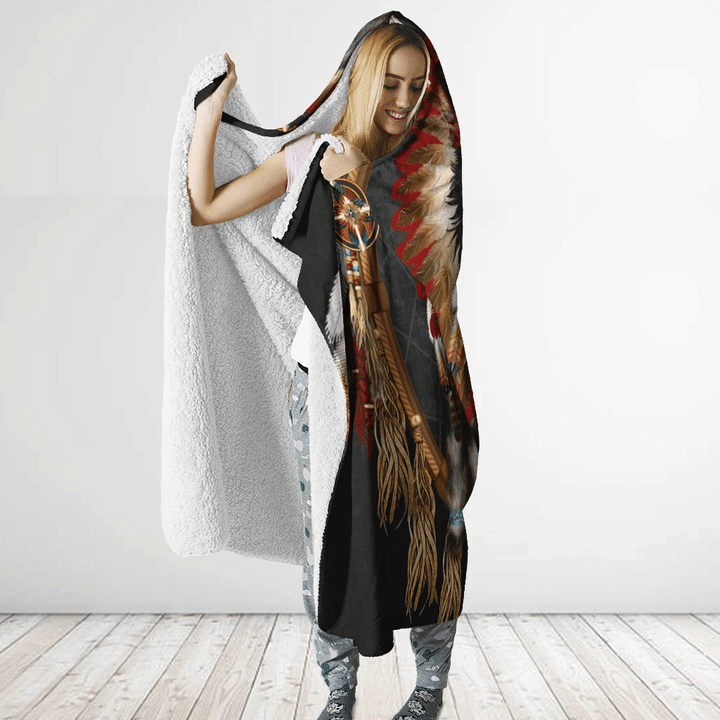 Native American Hooded Blanket