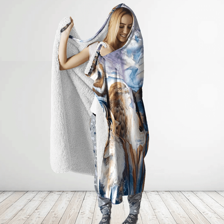 Native American Hooded Blanket