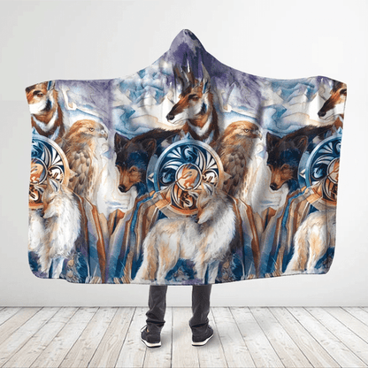 Native American Hooded Blanket