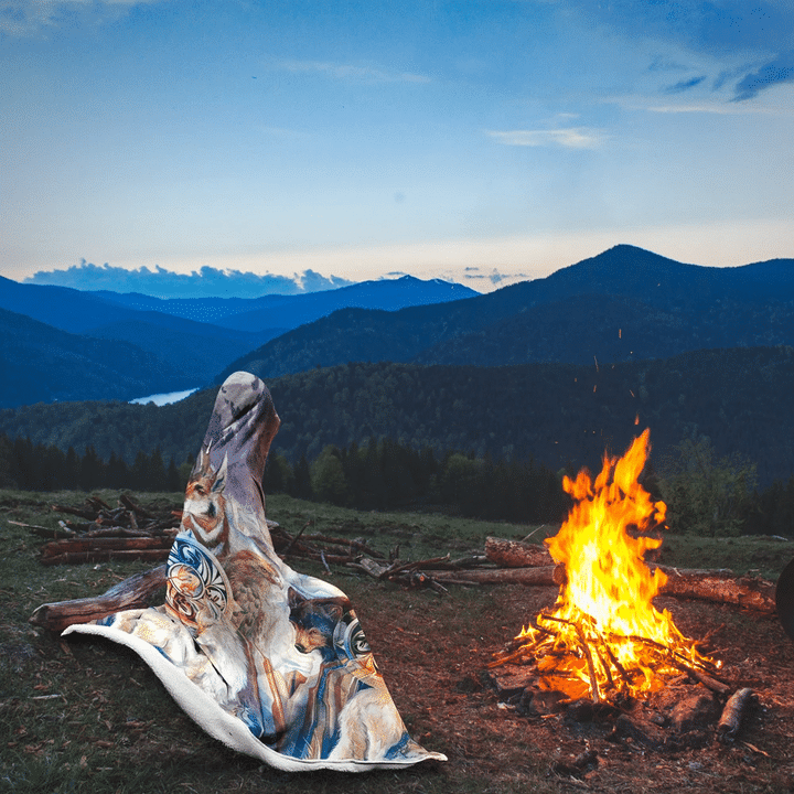 Native American Hooded Blanket