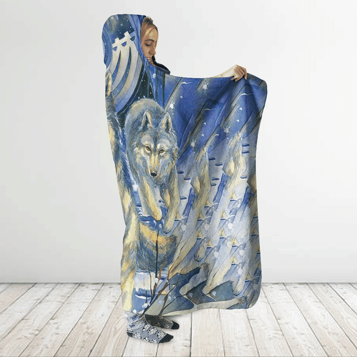 Native American Hooded Blanket