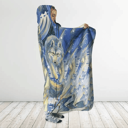 Native American Hooded Blanket