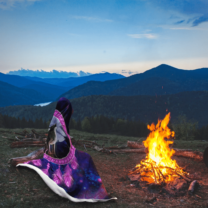 Native American Hooded Blanket