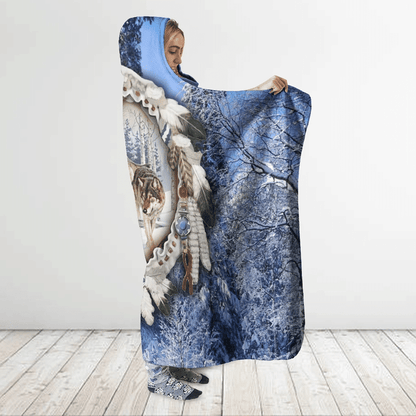 Native American Hooded Blanket