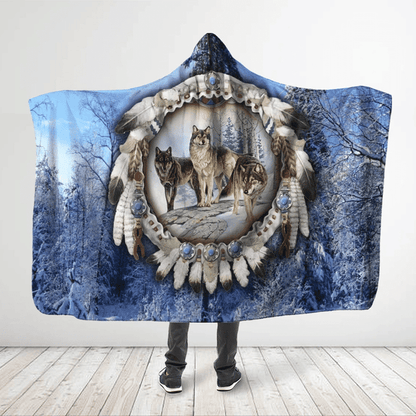 Native American Hooded Blanket