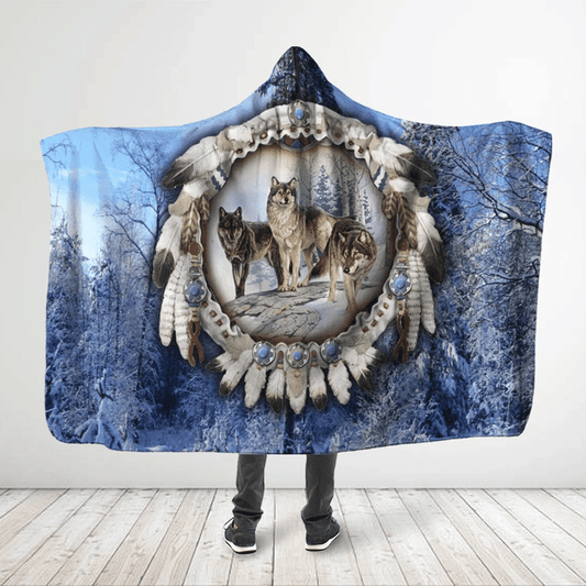 Native American Hooded Blanket