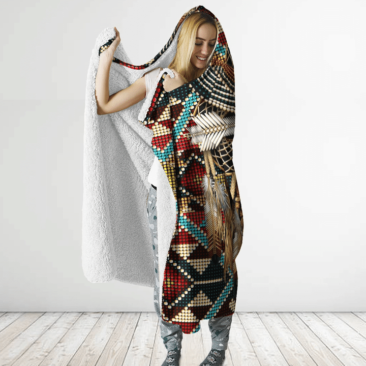 Native American Hooded Blanket