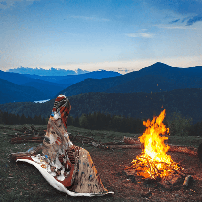 Native American Hooded Blanket