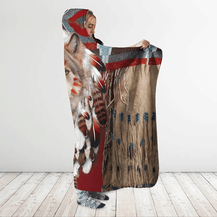 Native American Hooded Blanket