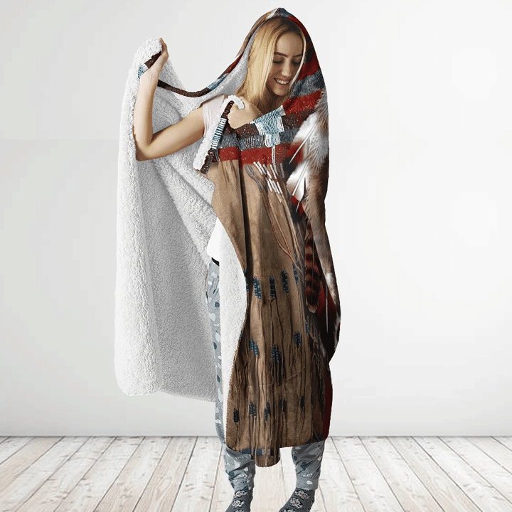 Native American Hooded Blanket