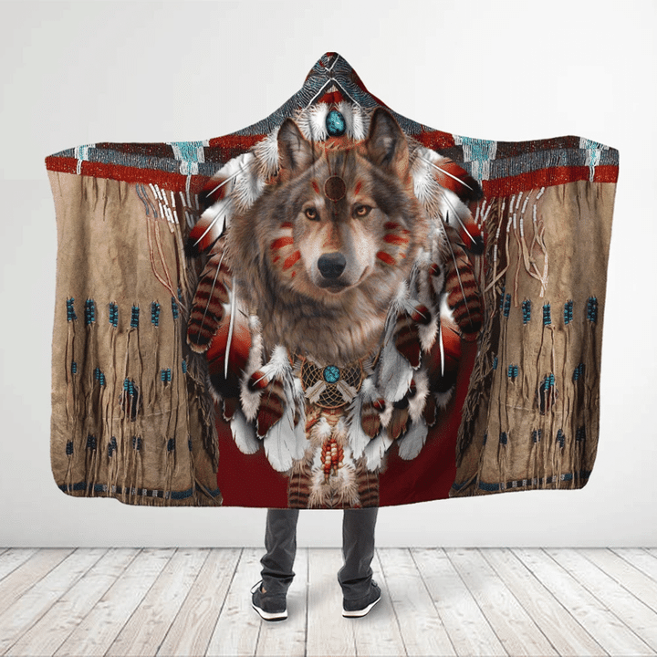 Native American Hooded Blanket