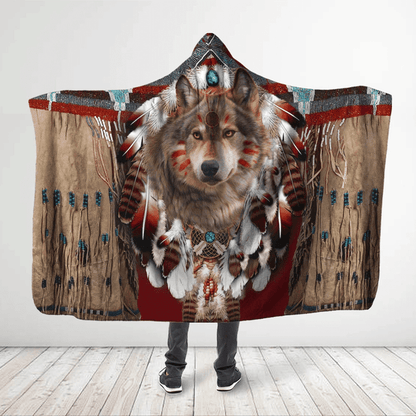 Native American Hooded Blanket