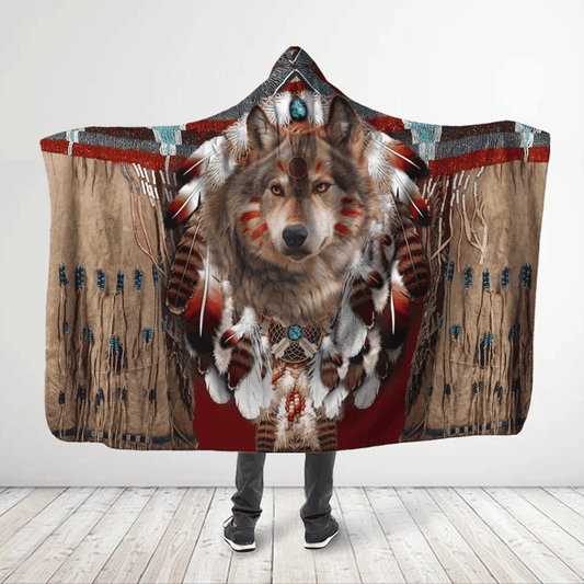 Native American Hooded Blanket