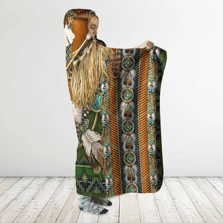 Native American Hooded Blanket