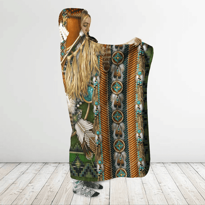 Native American Hooded Blanket