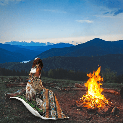 Native American Hooded Blanket