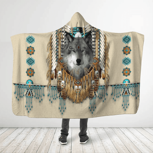Native American Hooded Blanket