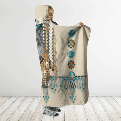 Native American Hooded Blanket