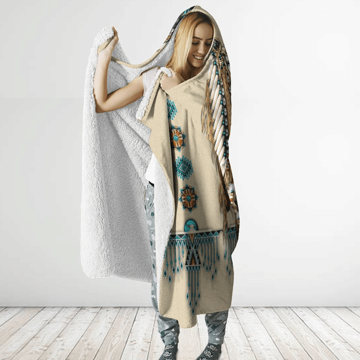 Native American Hooded Blanket