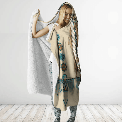 Native American Hooded Blanket