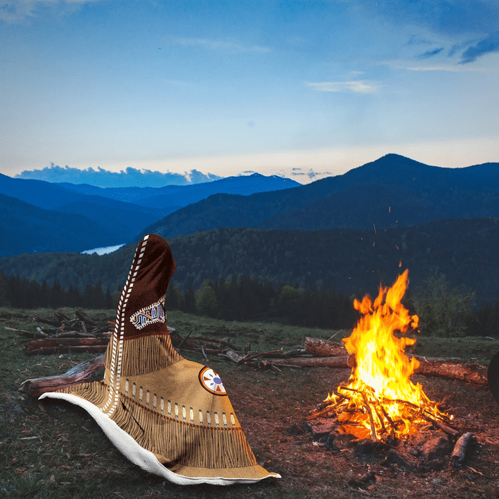 Native American Hooded Blanket