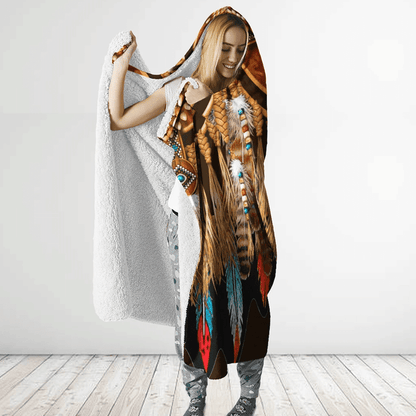 Native American Hooded Blanket