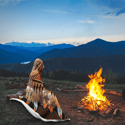 Native American Hooded Blanket