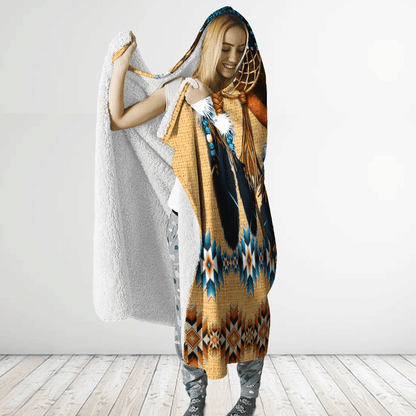 Native American Hooded Blanket