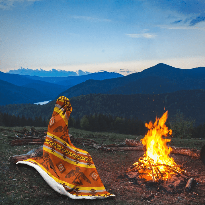 Native American Hooded Blanket