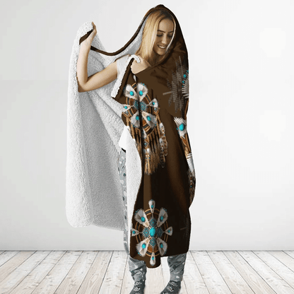 Native American Hooded Blanket