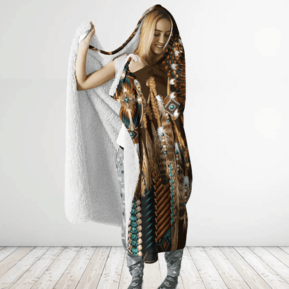 Native American Hooded Blanket