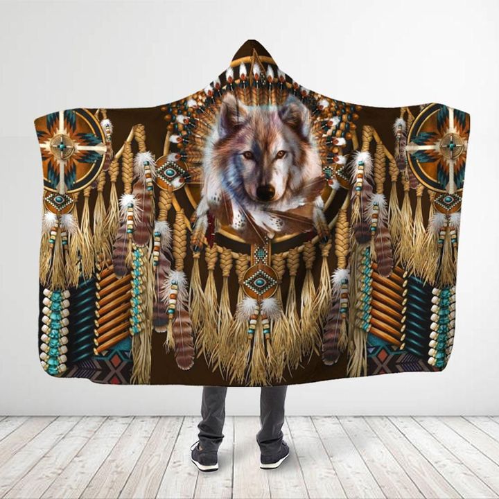 Native American Hooded Blanket
