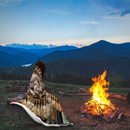 Native American Hooded Blanket