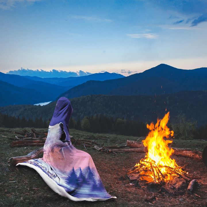 Native American Hooded Blanket