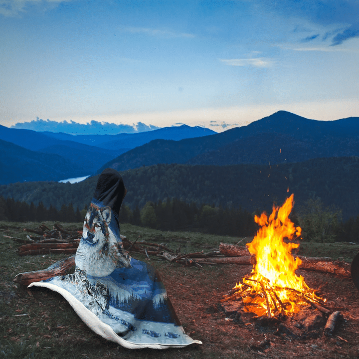 Native American Hooded Blanket