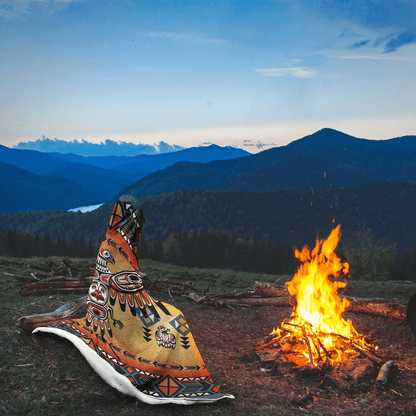Native American Hooded Blanket