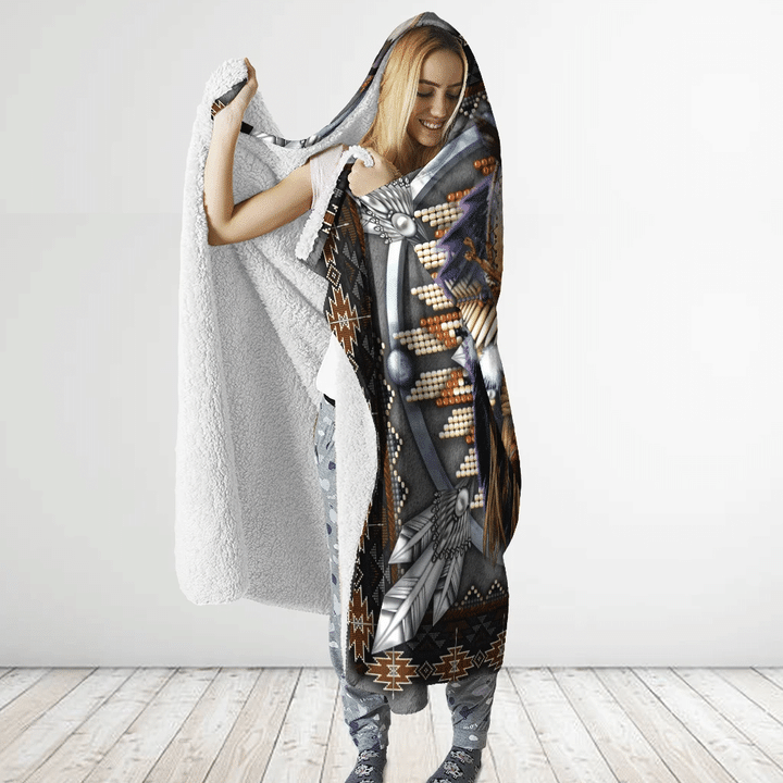 Native American Hooded Blanket