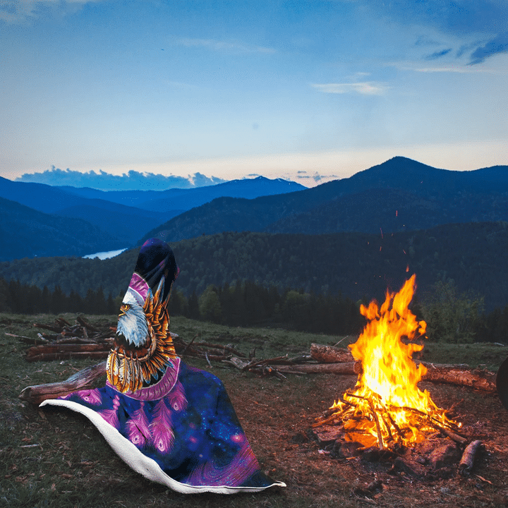Native American Hooded Blanket