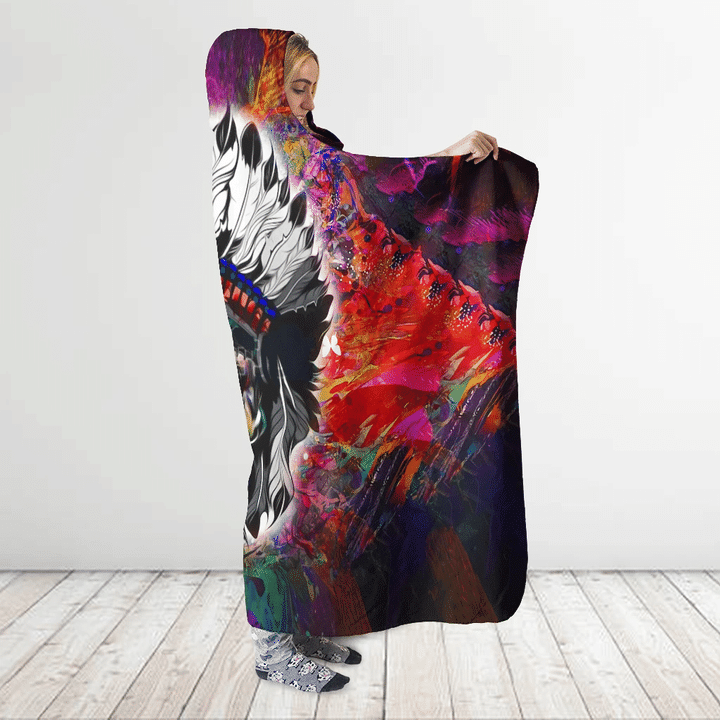Native American Hooded Blanket