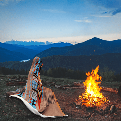 Native American Hooded Blanket