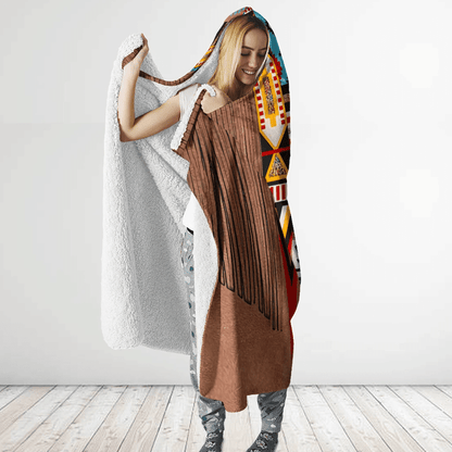 Native American Hooded Blanket