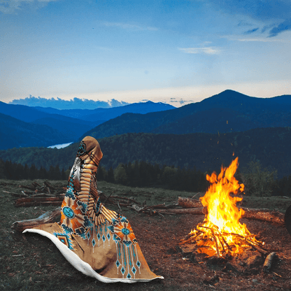 Native American Hooded Blanket