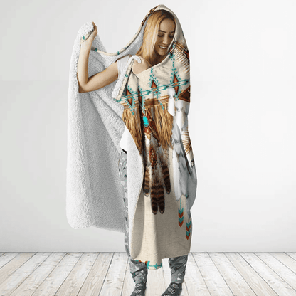 Native American Hooded Blanket